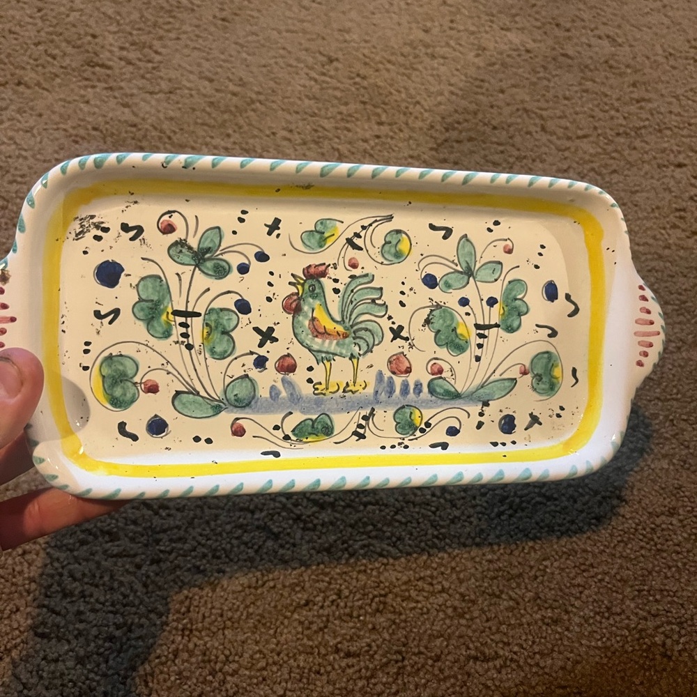 Italian ceramic tray - Picture 3 of 3